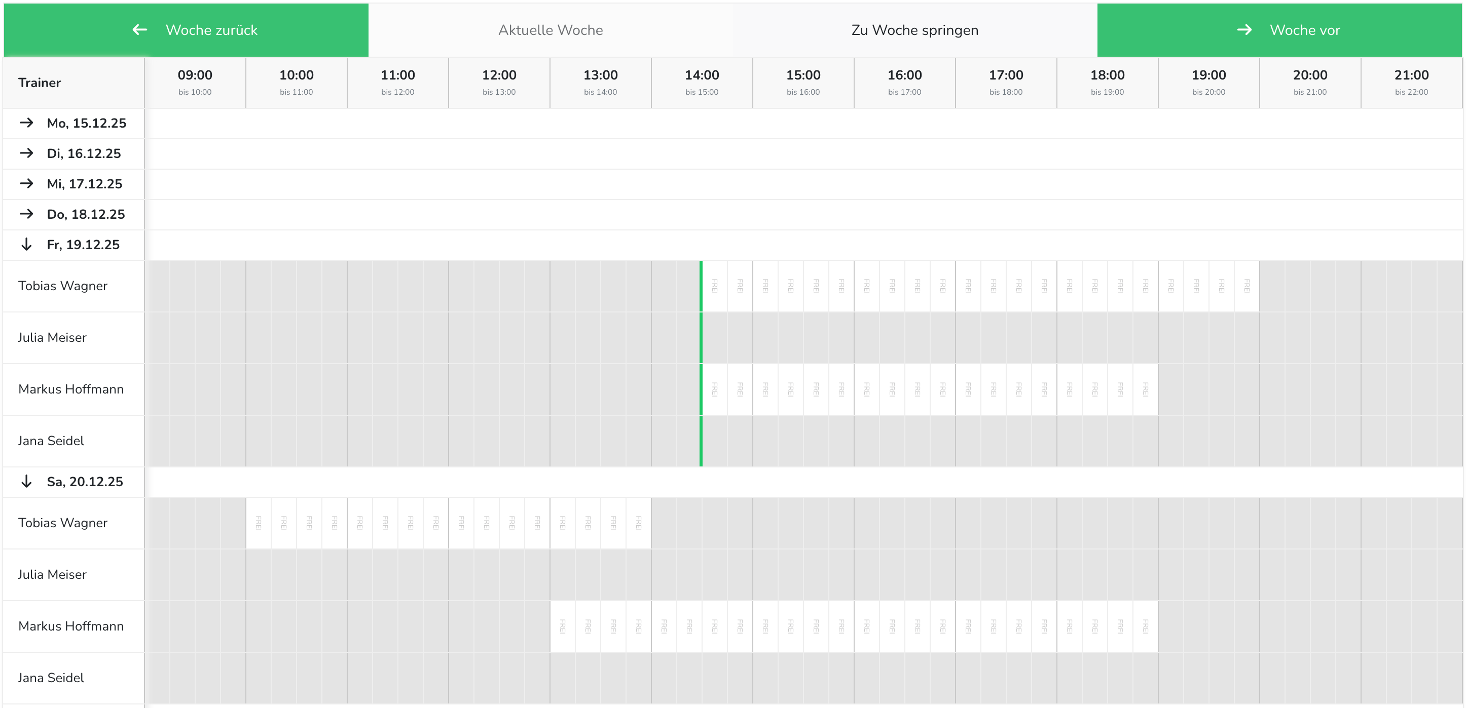Trainerstunden online anbieten